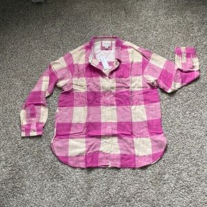 American Pink Plaid Flannel Shirt